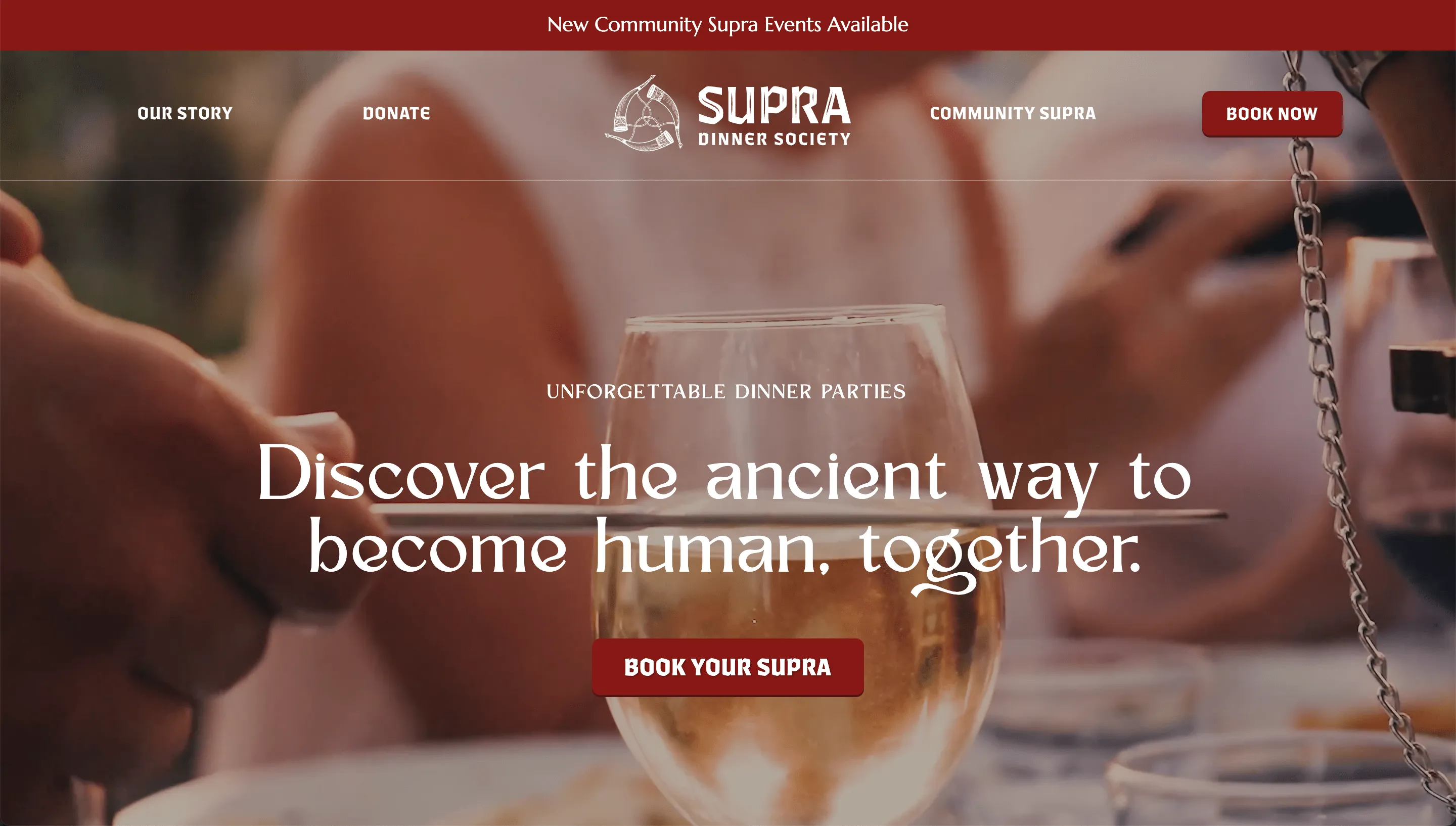 Supra Dinner Society Website
